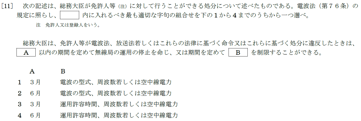 一陸特法規令和3年6月期午前[11]